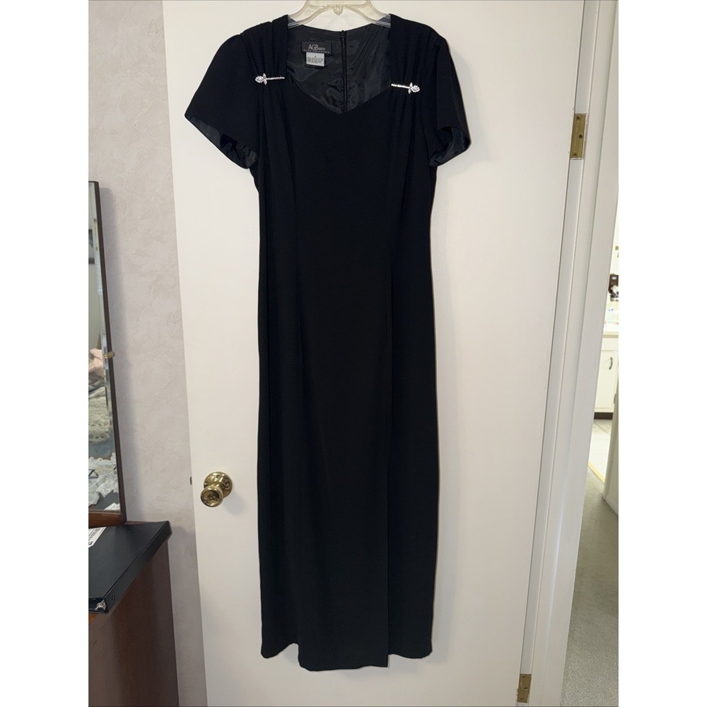 Women's AGB Dress Byer California Short Sleeve Black Dress Fits For Like A 6